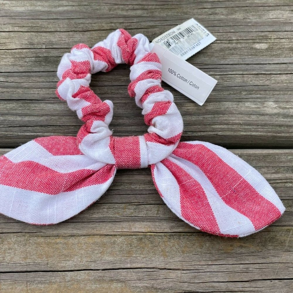 J.Crew Women Hair Pony Hair accessories pony hair tail cotton stripes One Size - Picture 3 of 8